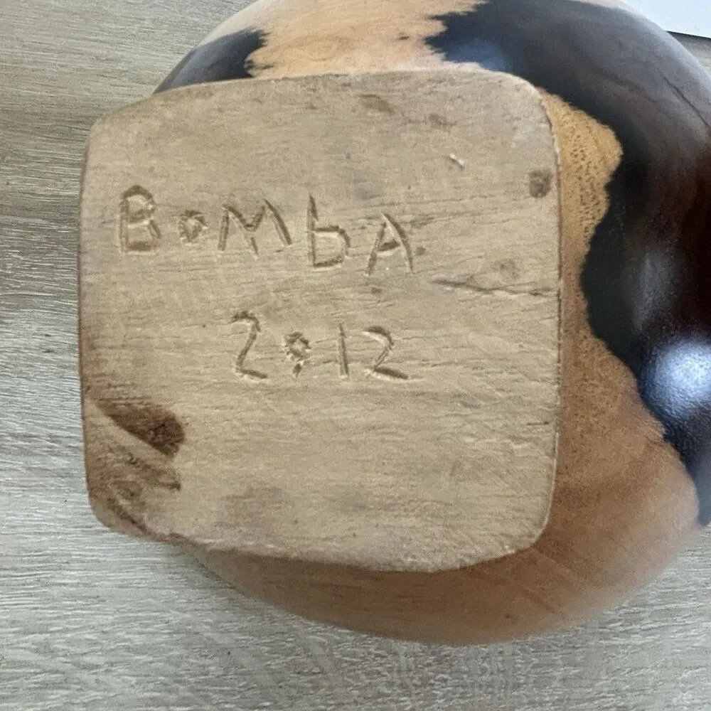 Bomba Signed Vintage Hand Turned 7